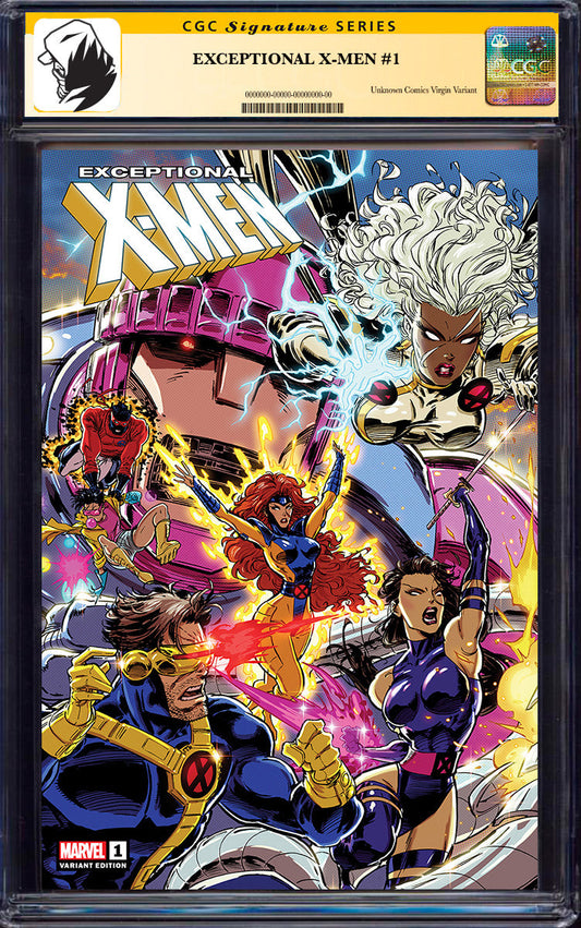 [Signed CGC] Exceptional X-Men #1 Unknown Comics Kaare Andrews Exclusive Connecting Var CGC 9.6+ YELLOW LABEL (07/30/2025)